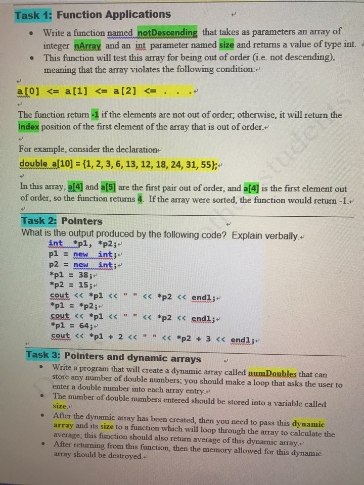 Solved c++ programming I need answer for only task3 I need | Chegg.com
