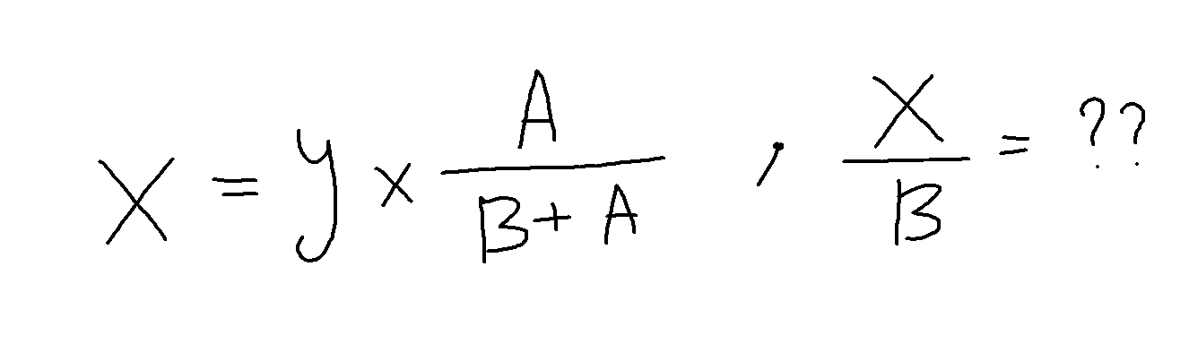 Solved X=y×B+AA,BX=?? | Chegg.com