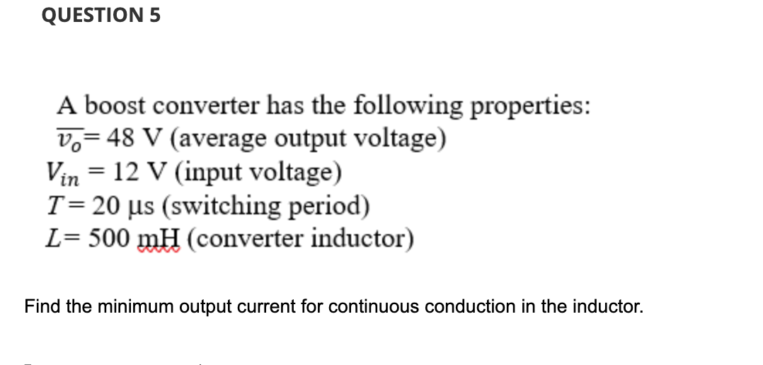 solved-a-boost-converter-has-the-following-properties-vo-48-chegg