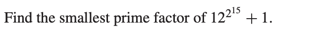 smallest prime factor of 15