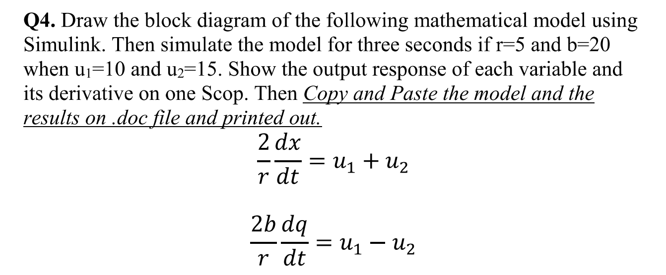 Solved Q4. ﻿Draw the block diagram of the following | Chegg.com