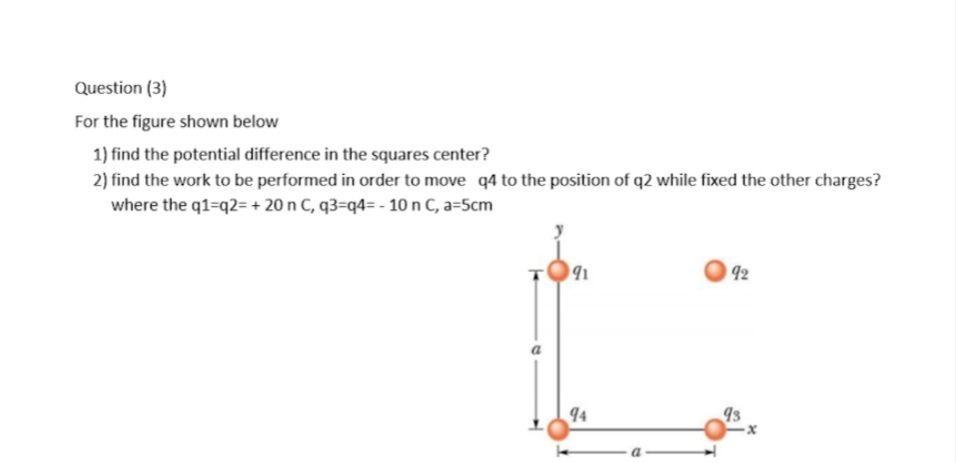 Solved Question (3) For The Figure Shown Below 1) Find The | Chegg.com