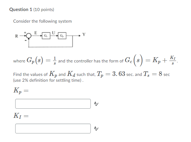 Solved Question 1 (10 points) Consider the following system | Chegg.com