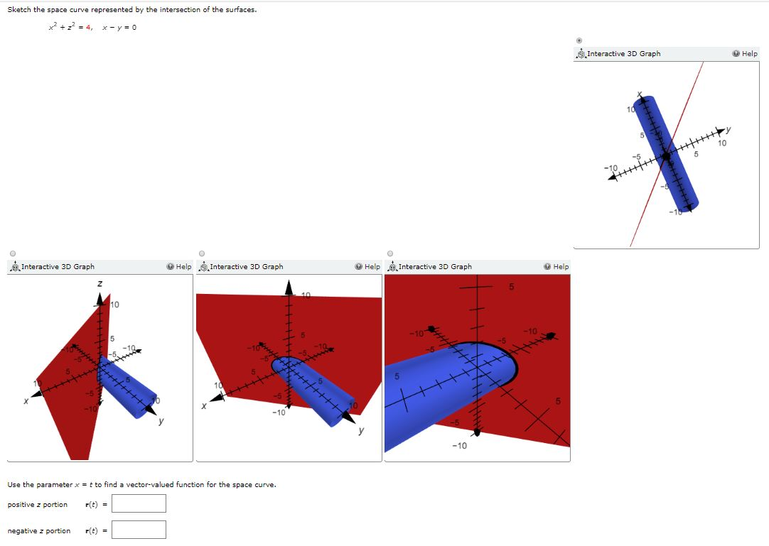 Sketch The Space Curve Represented By The Chegg Com