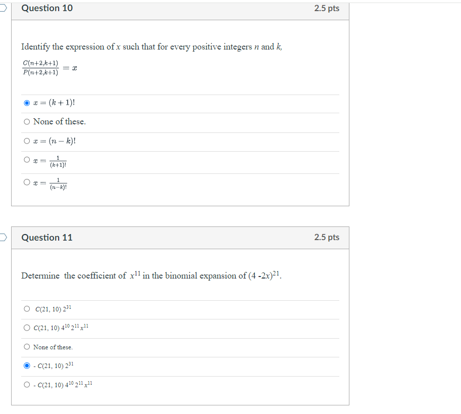 extract the assignment of x from this expression