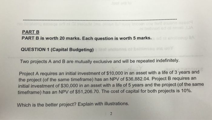 Solved PART B PART B Is Worth 20 Marks. Each Question Is | Chegg.com