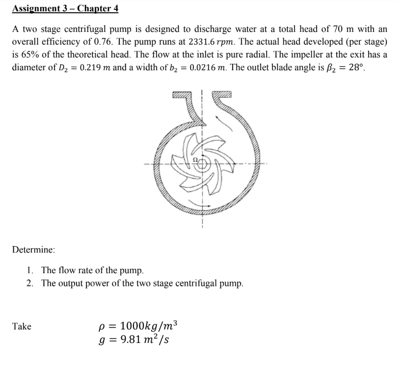 two stage centrifugal pump experiment report