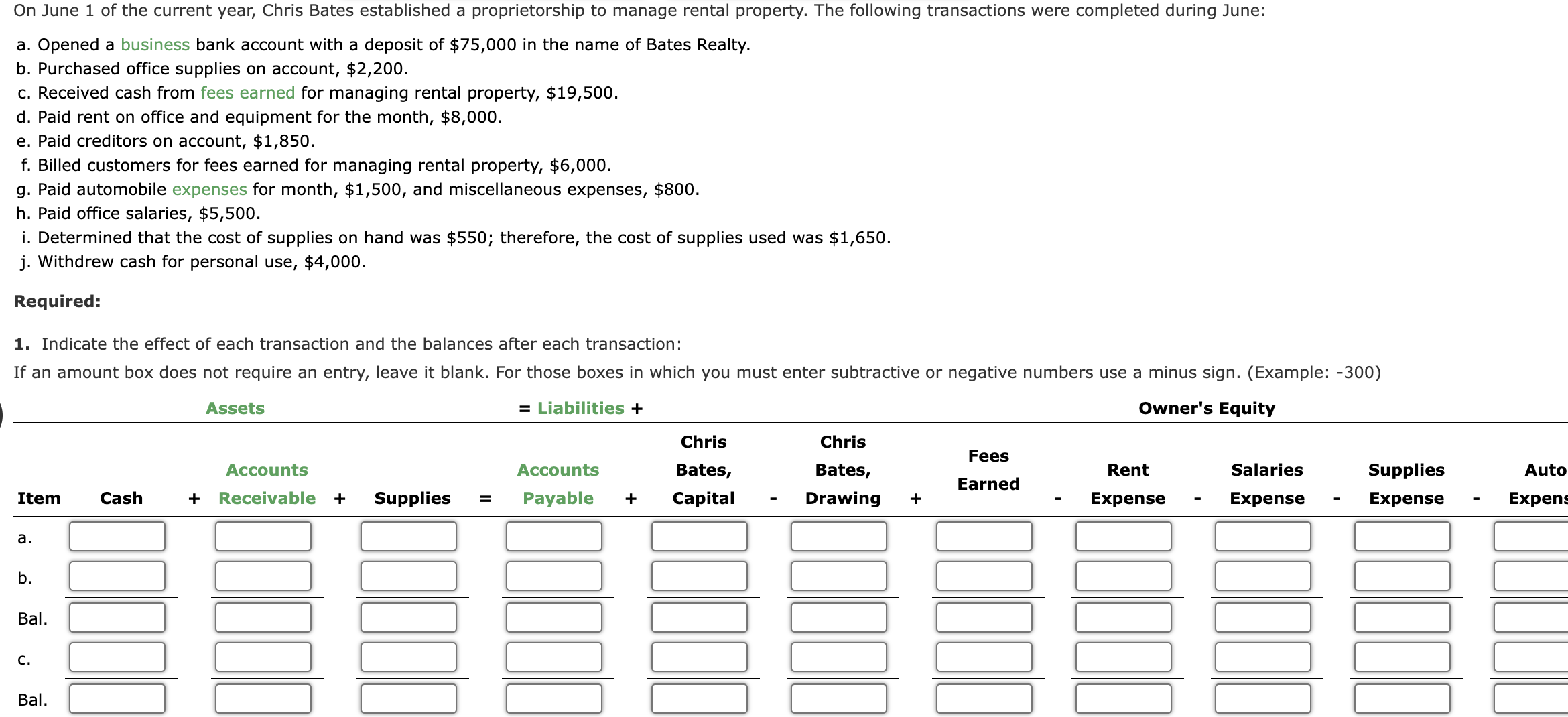 Solved On June 1 of the current year, Chris Bates
