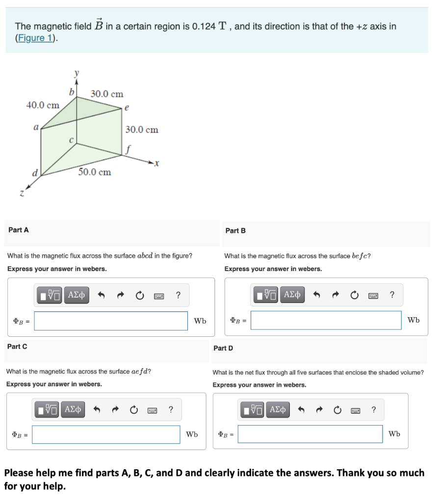 Solved The magnetic field B in a certain region is 0.124 T, | Chegg.com