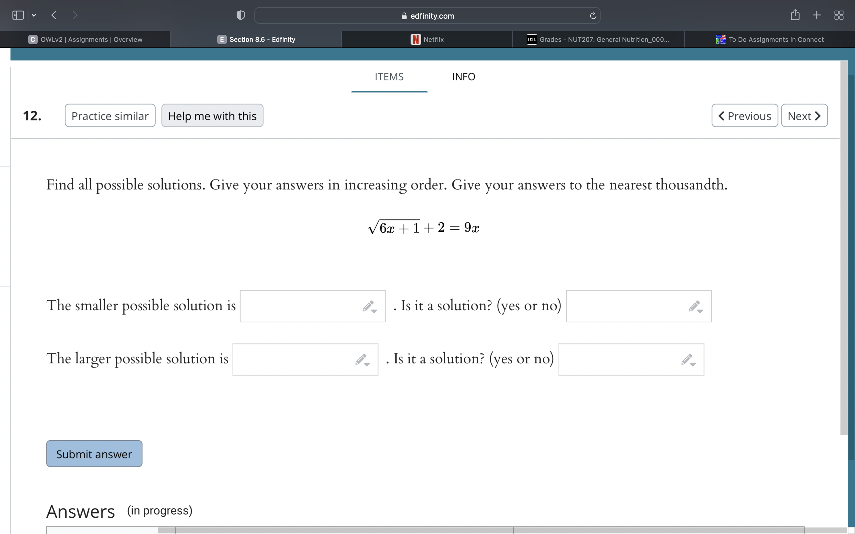 Solved Find all possible solutions. Give your answers in | Chegg.com