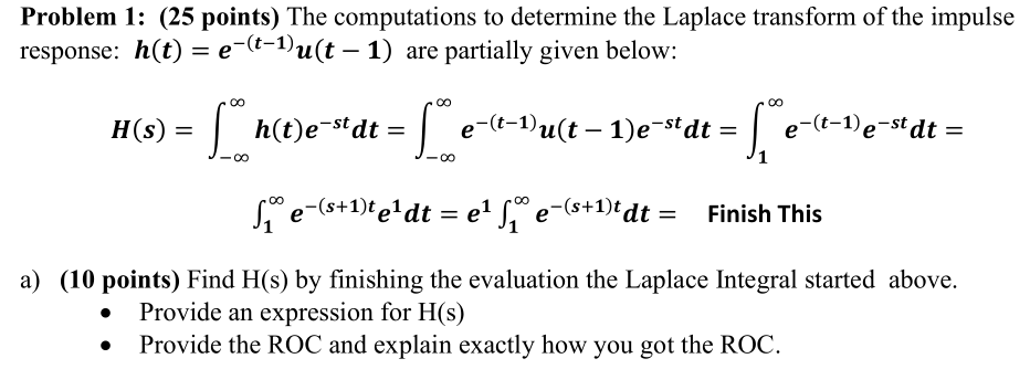 Solved Problem 1: (25 points) The computations to determine | Chegg.com