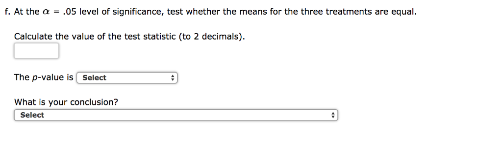 solved-the-following-data-are-from-a-completely-randomized-chegg