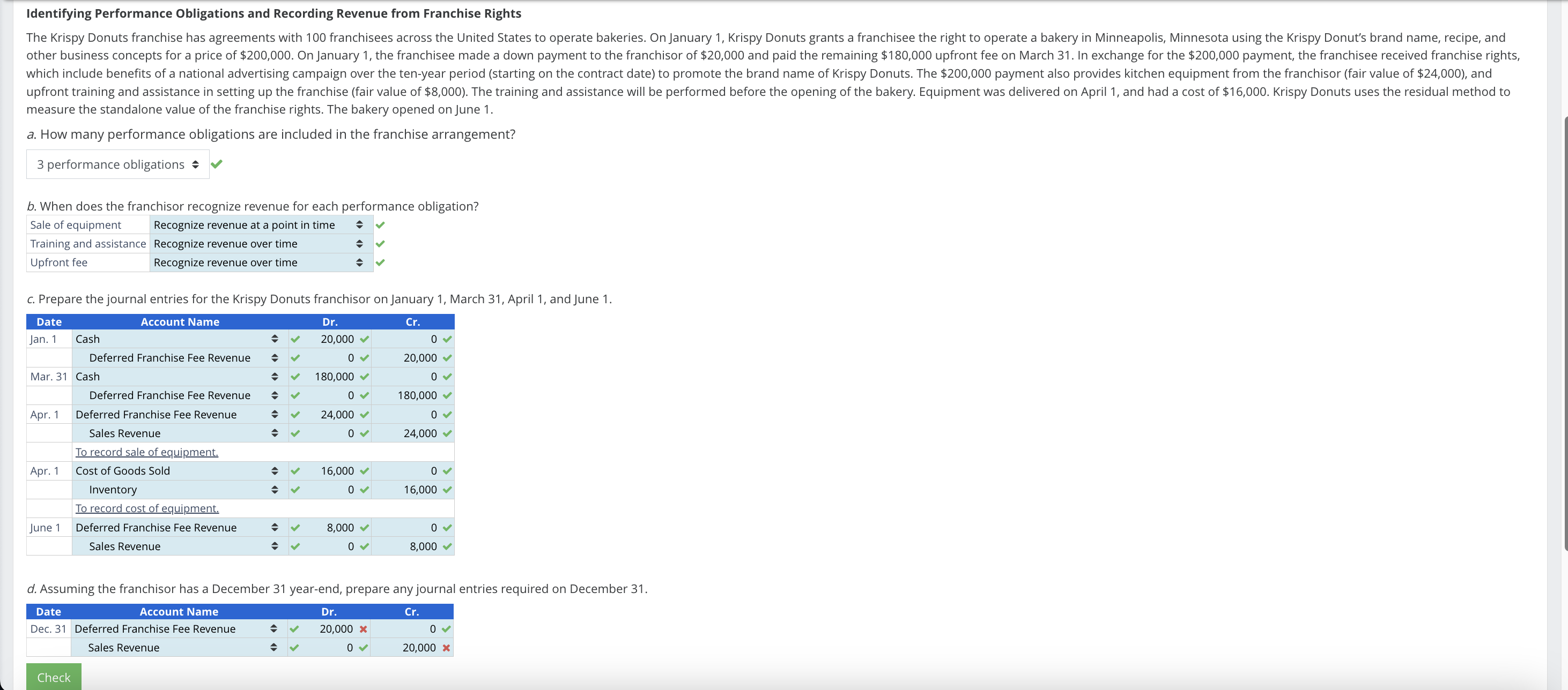 Solved Identifying Performance Obligations and Recording | Chegg.com