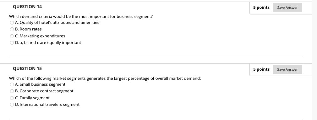 Solved 5 points Save Answer QUESTION 4 Which of the | Chegg.com