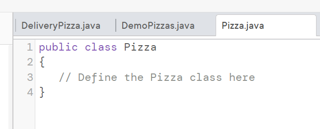 Solved Please answer demo, delivery and pizza!!Create a | Chegg.com