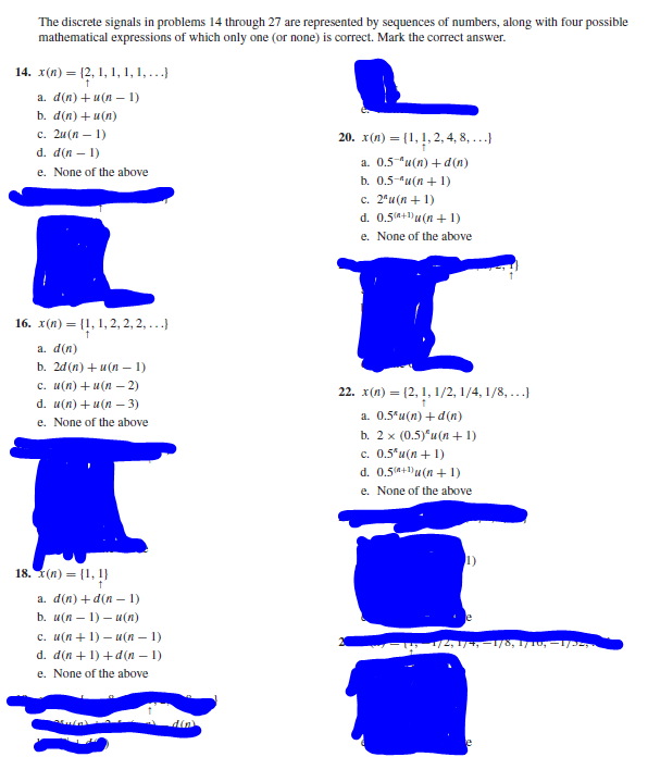 Solved The Discrete Signals In Problems 14 Through 27 Are Chegg Com