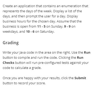 Solved Create an application that contains an enumeration | Chegg.com