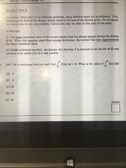 Solved Directions: Solve Each Of The Following Problems, | Chegg.com