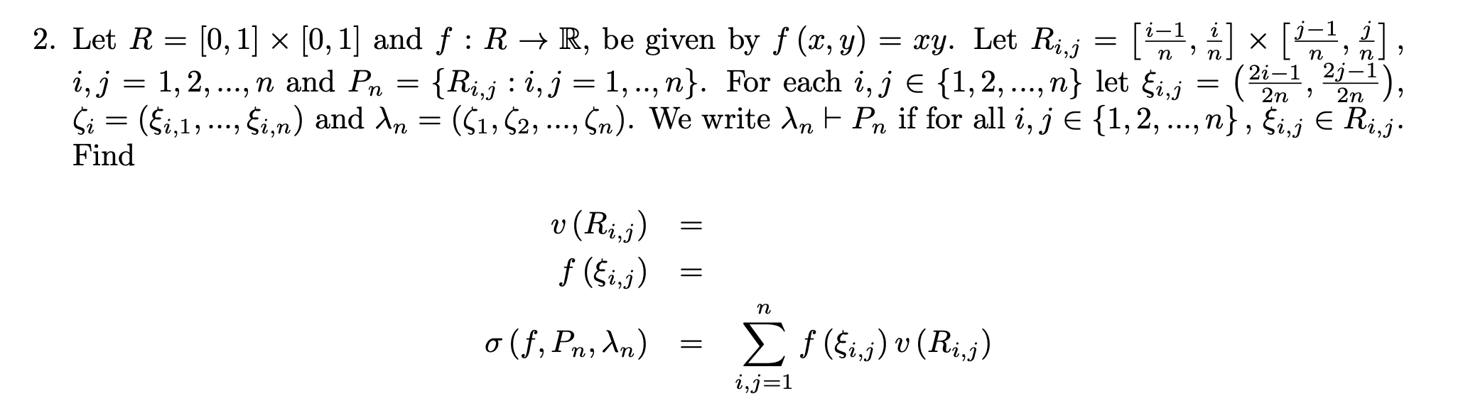 Solved Ln9n Ln 9 N 2 Let R 0 1 X 0 1 And F R R Chegg Com