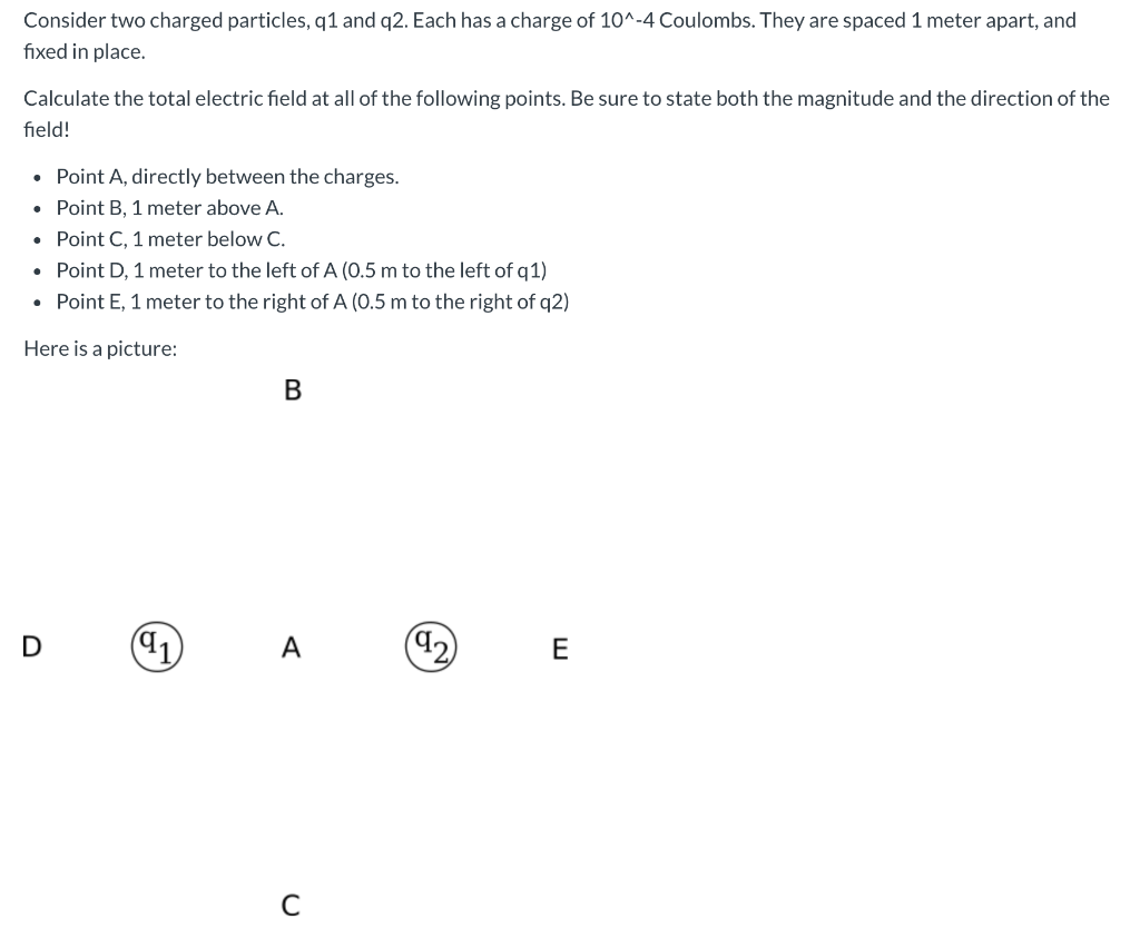 Solved Consider Two Charged Particles, Q1 And Q2. Each Has A | Chegg.com