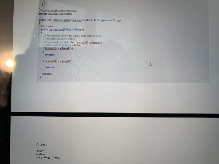 Solved Write a comparator for nonnegative integers that | Chegg.com