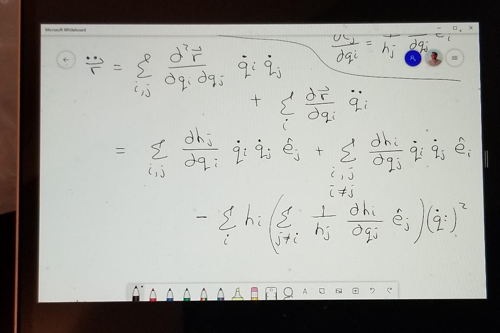 Solved Example Acceleration In General Coordinates The Chegg Com