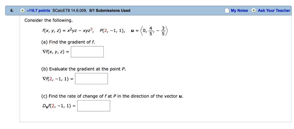 Solved Consider The Following F X Y Z X2yz Xyz3 Chegg Com