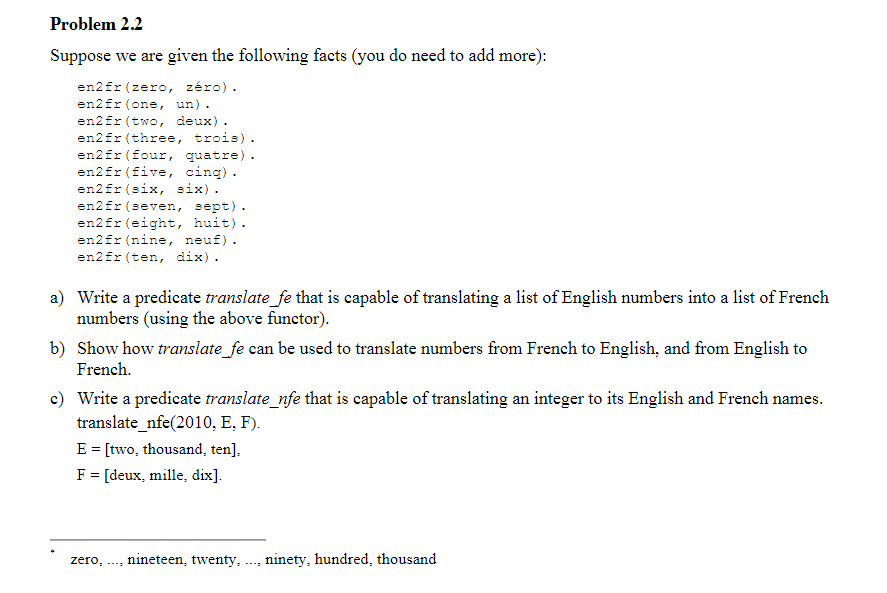 Solved Problem 2.2 Suppose we are given the following facts | Chegg.com