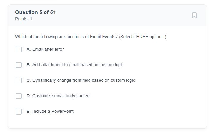Solved Show me the steps to solve Question 5 ﻿of 51 ﻿Points: | Chegg.com
