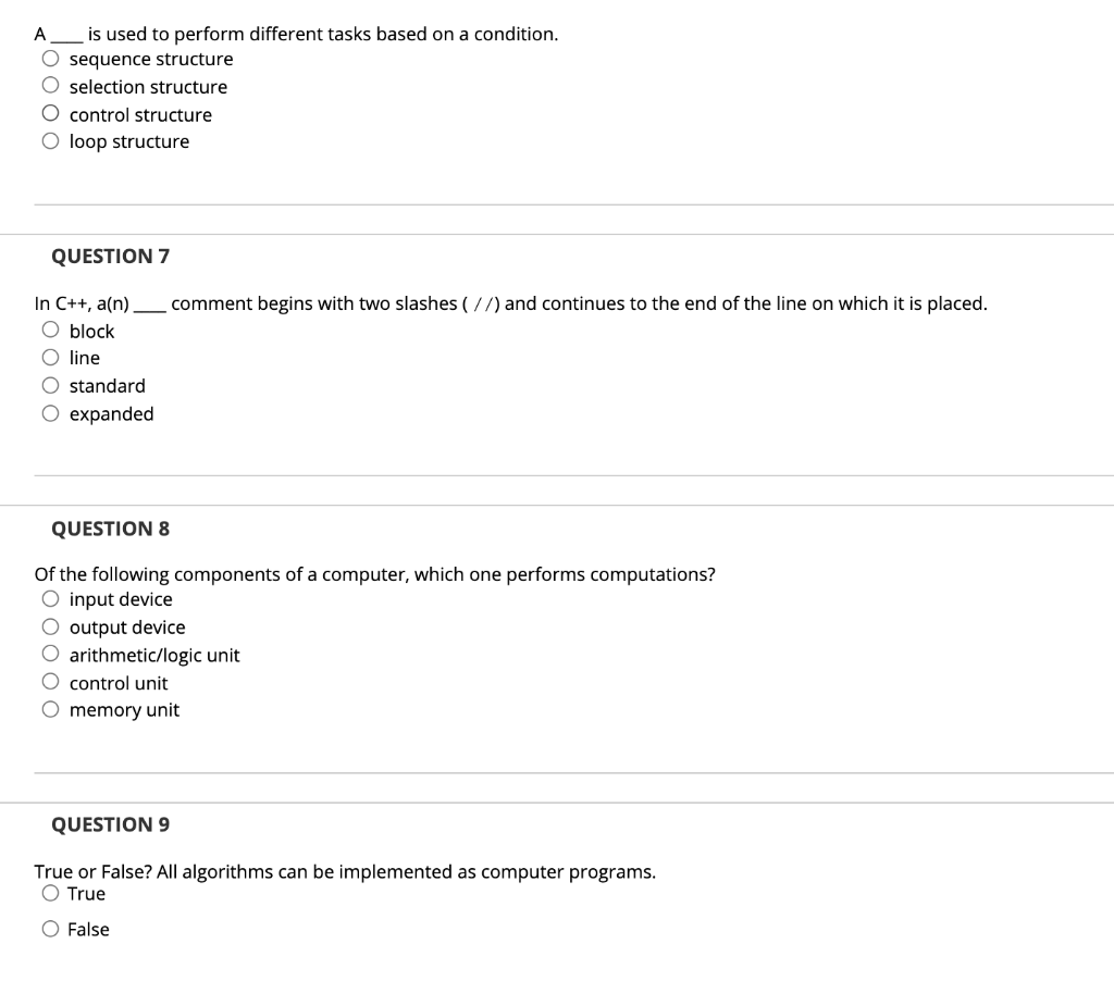 Solved A is used to perform different tasks based on a | Chegg.com