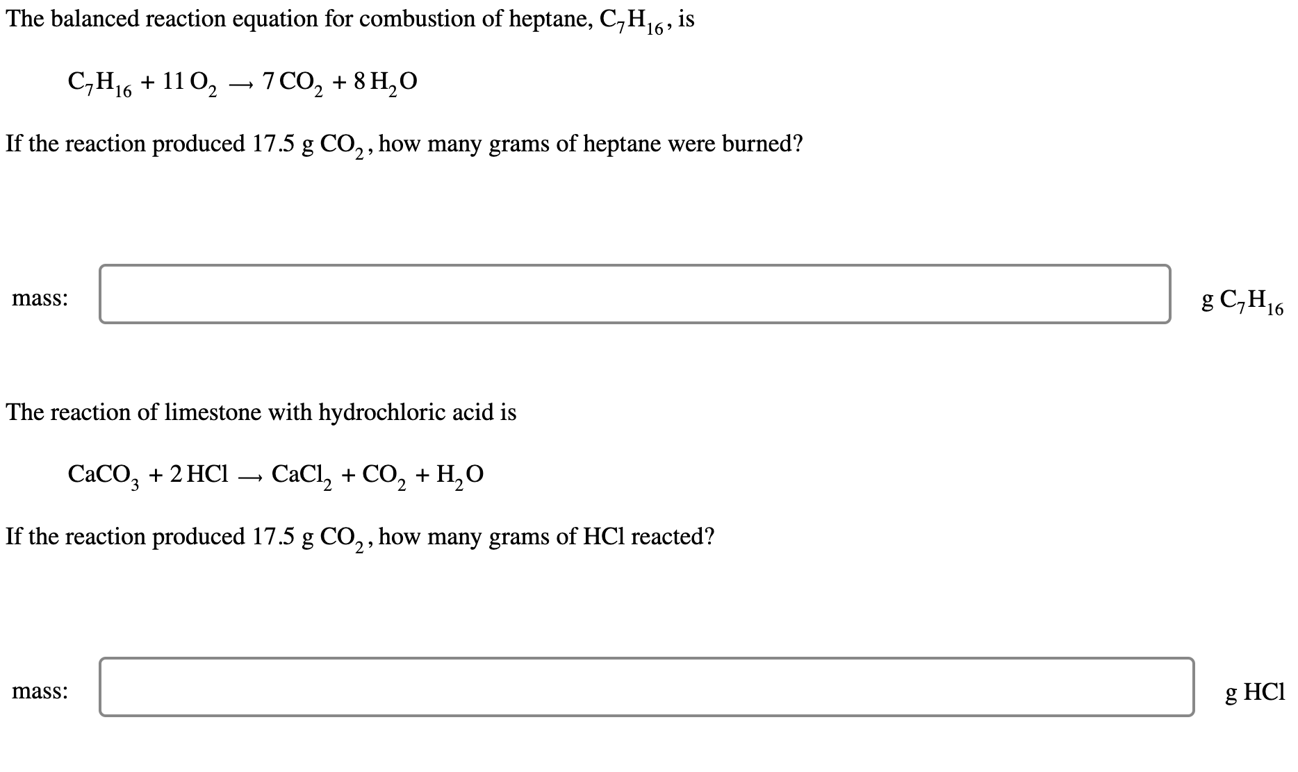 Solved The Balanced Reaction Equation For Combustion Of | Chegg.com