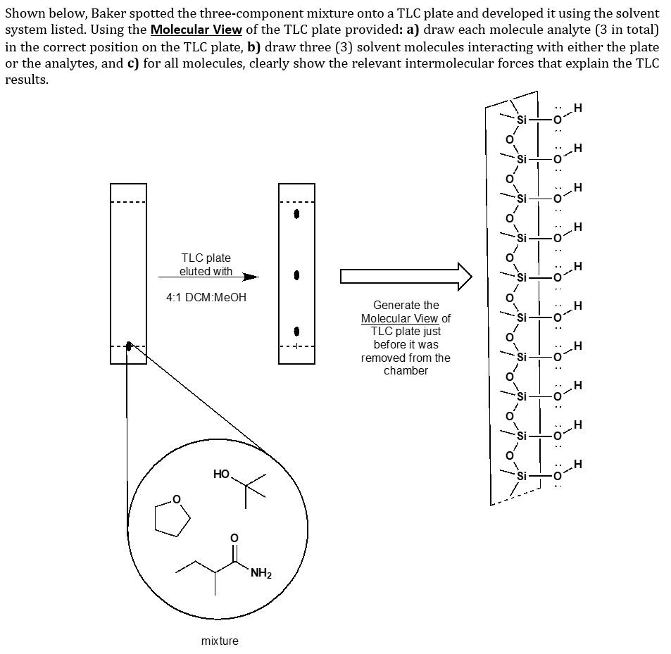 Solved Shown Below, Baker Spotted The Three-component | Chegg.com