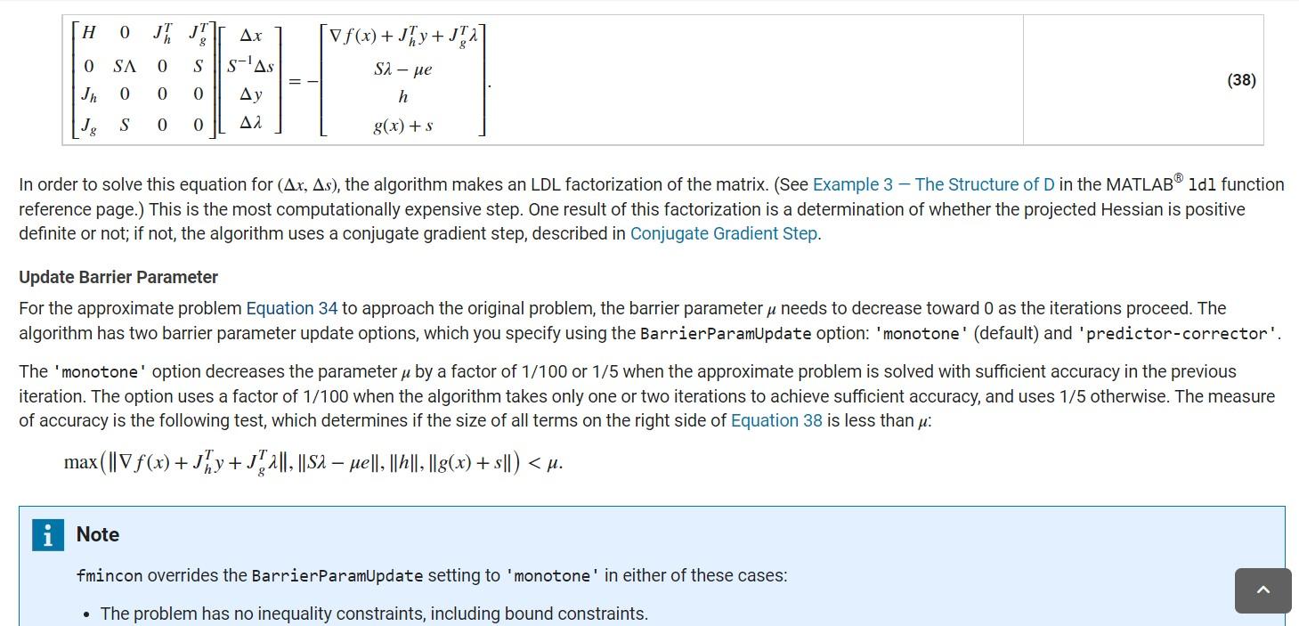 Solved In MATLAB: implement an interior point method similar | Chegg.com