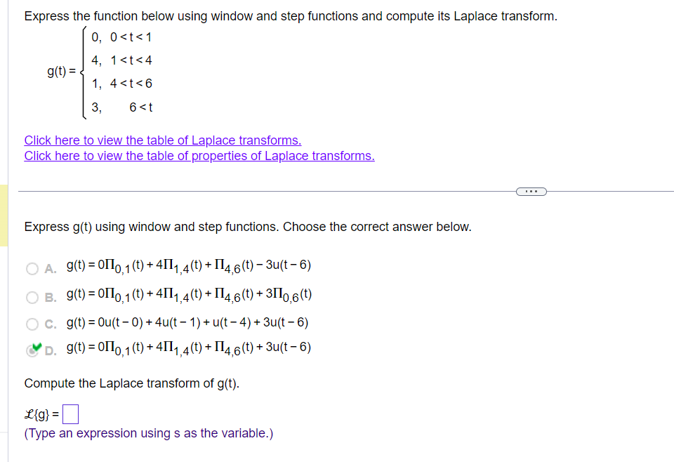 Solved Determine the inverse Laplace transform of the | Chegg.com