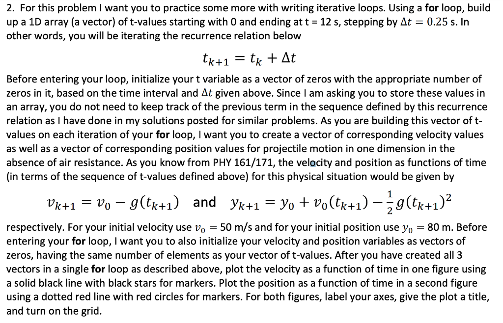 Solved 2. For this problem I want you to practice some more | Chegg.com