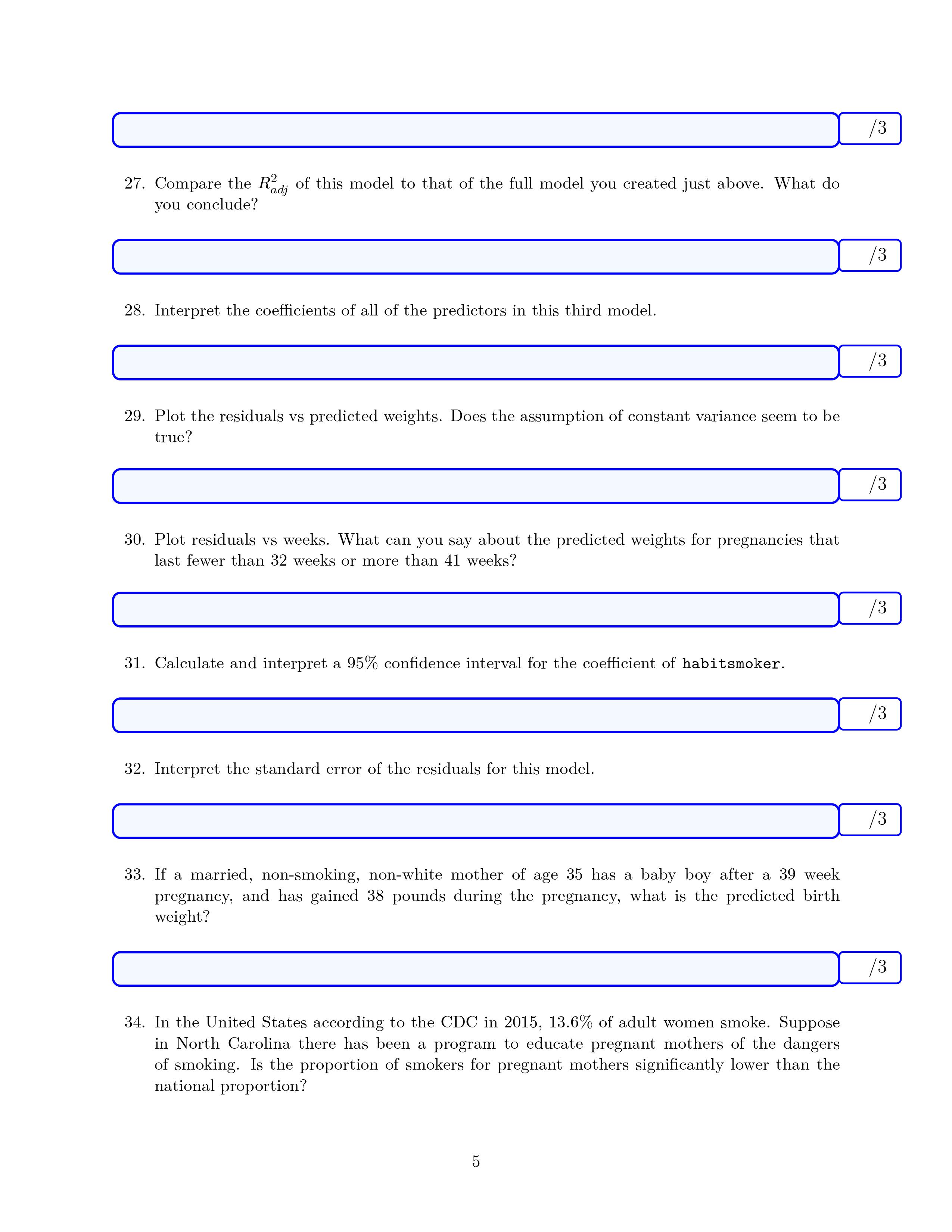 Solved Please Answer The Following Questions On Your Own. | Chegg.com