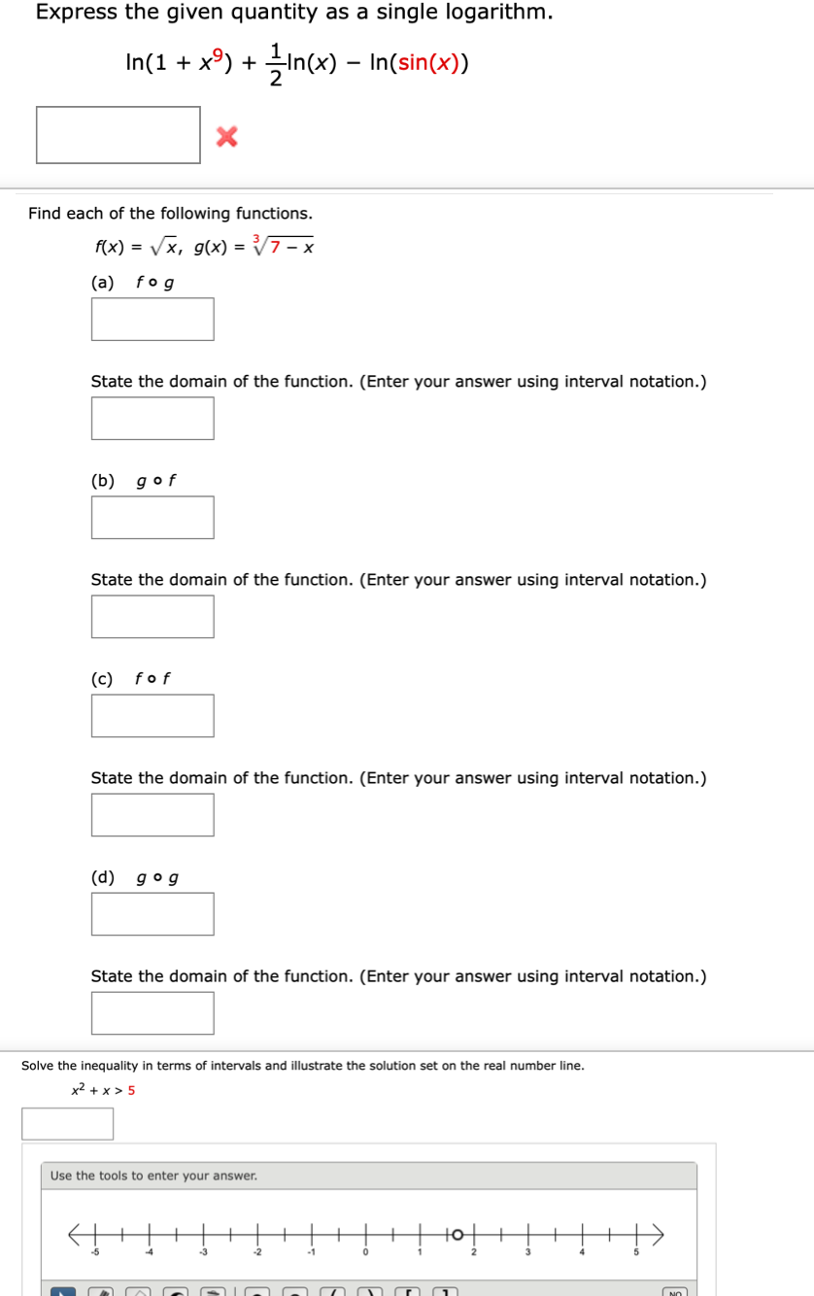 Solved Express The Given Quantity As A Single Logarithm Chegg Com
