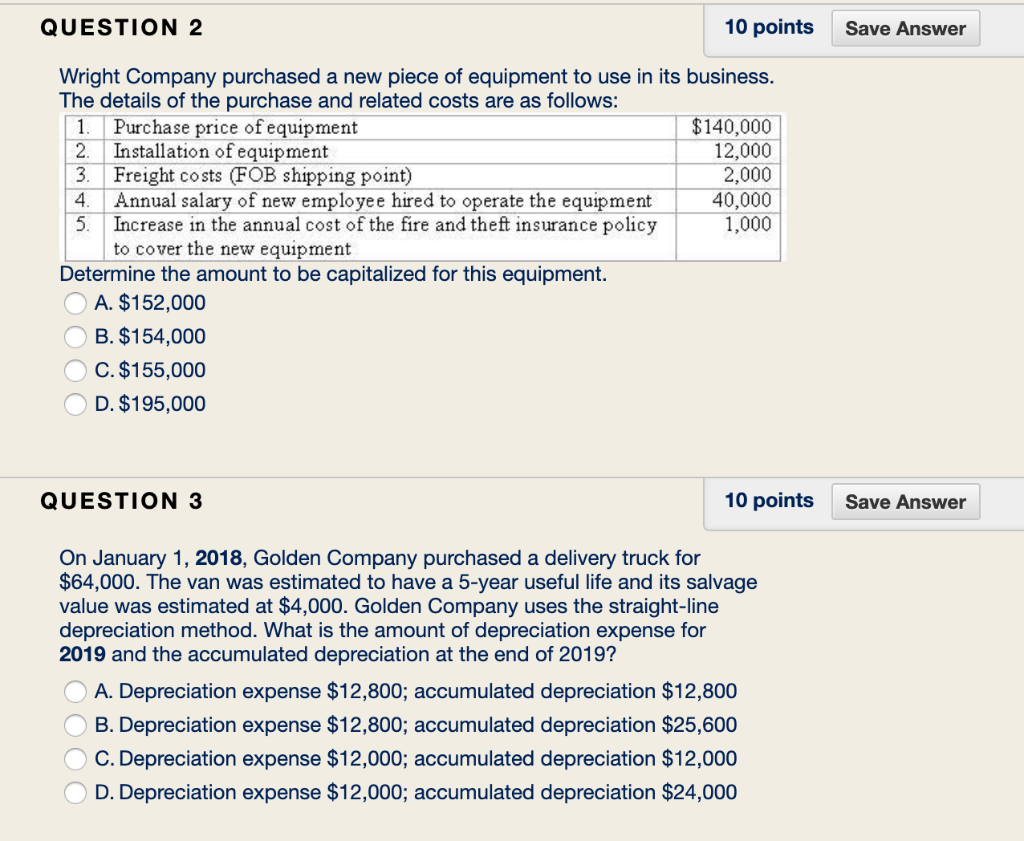 Solved QUESTION 2 10 points Save Answer Wright Company | Chegg.com