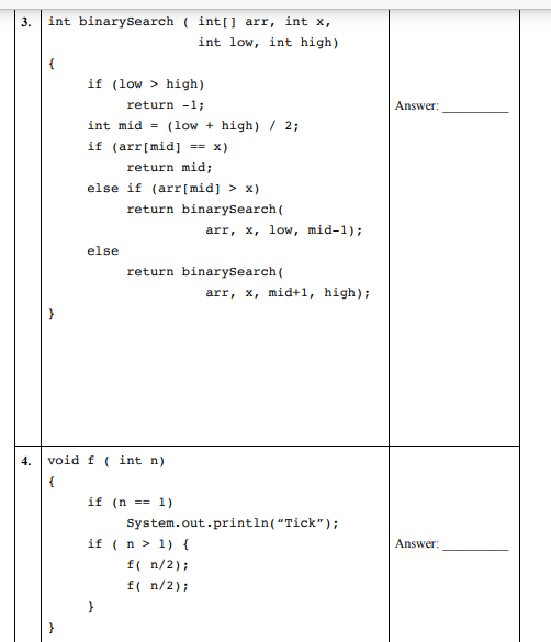 Solved • Find the running time of the following code | Chegg.com