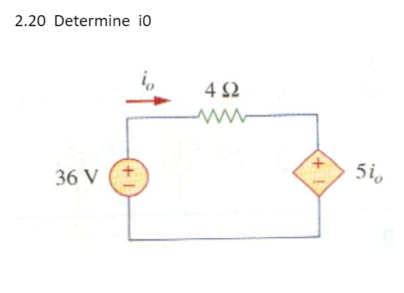 Solved 2.20 Determine i0 | Chegg.com