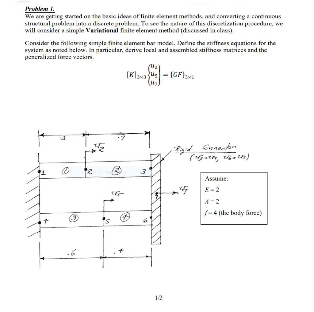 Solved Problem 1. We are getting started on the basic ideas | Chegg.com