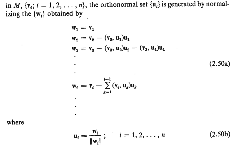 in M,{vi;i=1,2,…,n}, the orthonormal set {ui} is | Chegg.com