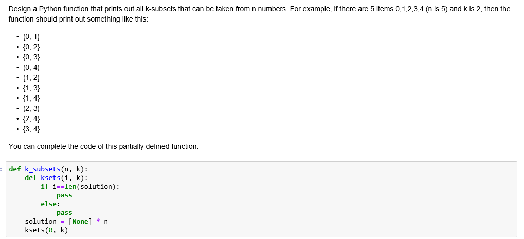 Solved Design a Python function that prints out all | Chegg.com