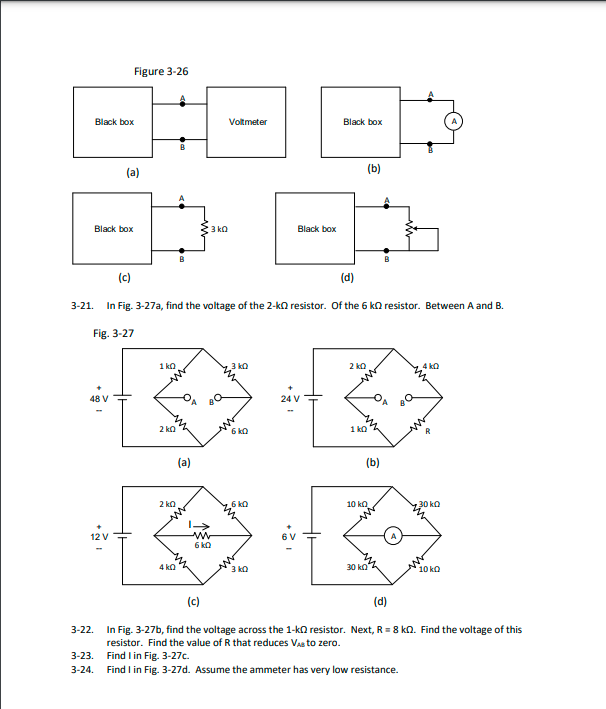 Solved Problems 3-1. In Fig. 3-24a, find Vout when the wiper