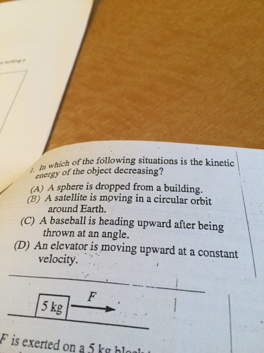 Solved In which of the following situations is the