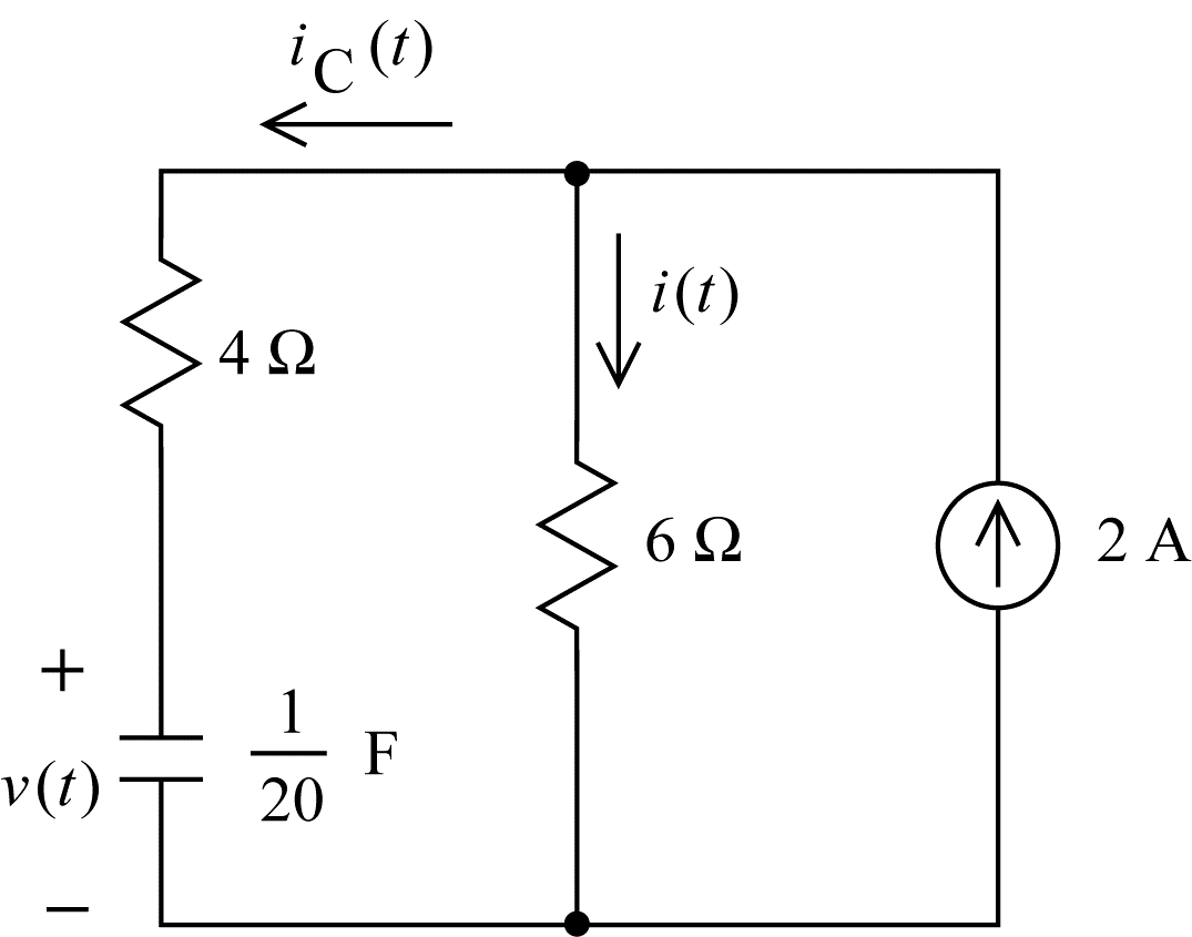 Solved The capacitor voltage in the circuit shown in Figure | Chegg.com