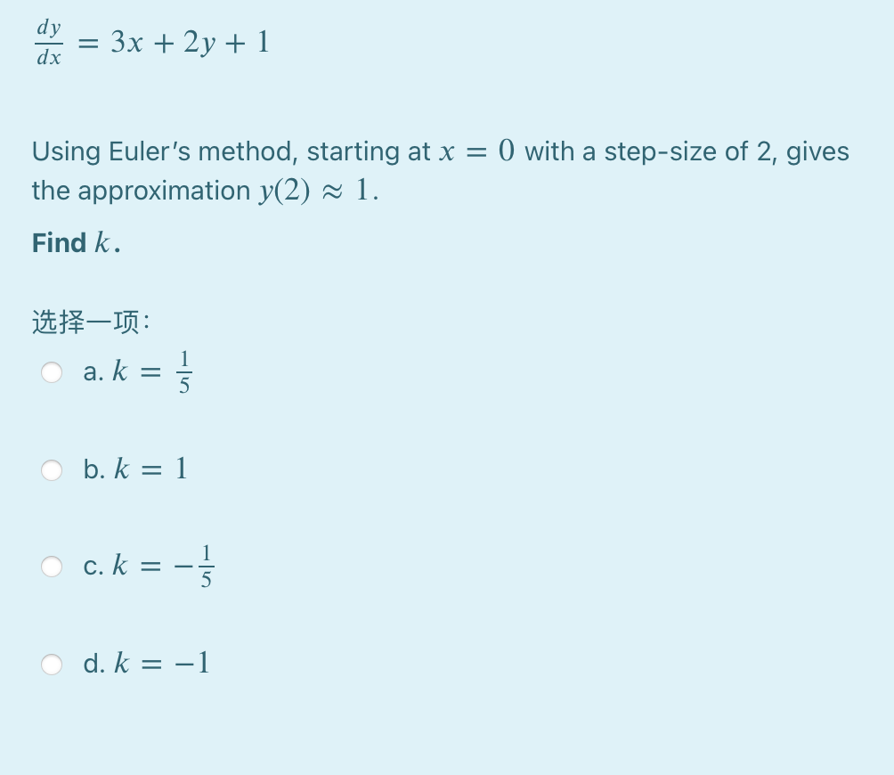 Solved 3x 2y 1 Dx Using Euler S Method Starting Chegg Com