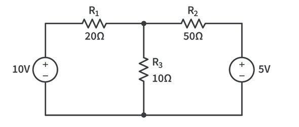 Solved Solve for the voltage across and the current through | Chegg.com