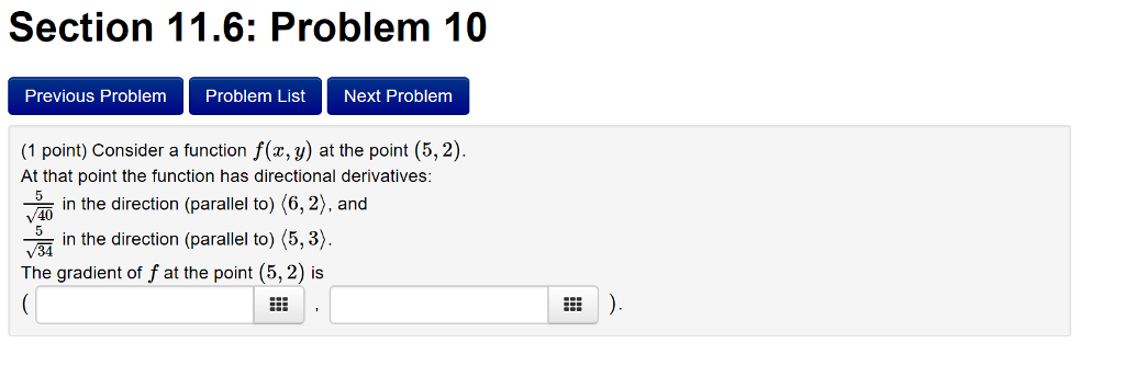 Solved Section 11.6: Problem 9 Previous Problem Problem List | Chegg.com