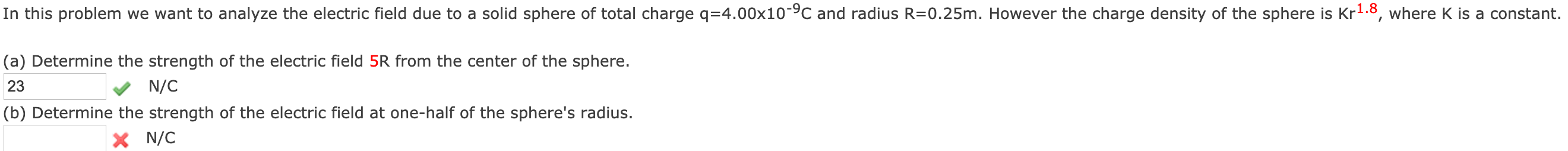 Solved In this problem we want to analyze the electric field | Chegg.com